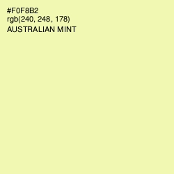 #F0F8B2 - Australian Mint Color Image