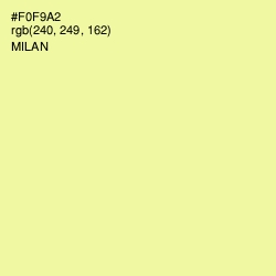 #F0F9A2 - Milan Color Image