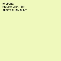 #F0F9BC - Australian Mint Color Image