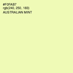 #F0FAB7 - Australian Mint Color Image