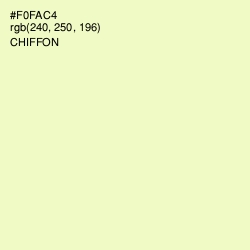 #F0FAC4 - Chiffon Color Image