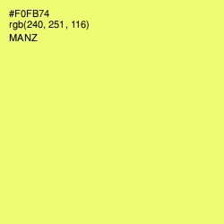 #F0FB74 - Manz Color Image