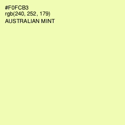 #F0FCB3 - Australian Mint Color Image