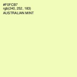 #F0FCB7 - Australian Mint Color Image