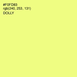 #F0FD83 - Dolly Color Image