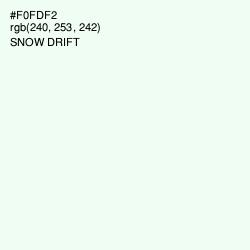 #F0FDF2 - Snow Drift Color Image