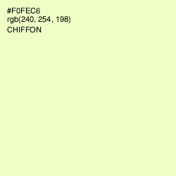 #F0FEC6 - Chiffon Color Image