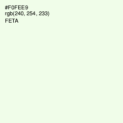 #F0FEE9 - Feta Color Image