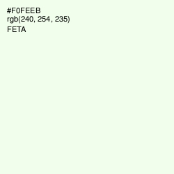 #F0FEEB - Feta Color Image