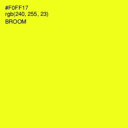 #F0FF17 - Broom Color Image