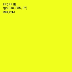 #F0FF1B - Broom Color Image