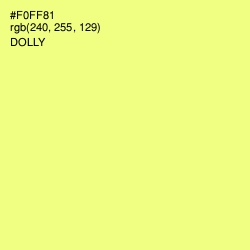 #F0FF81 - Dolly Color Image