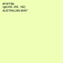 #F0FFB6 - Australian Mint Color Image