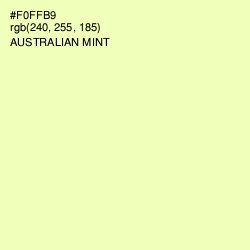 #F0FFB9 - Australian Mint Color Image