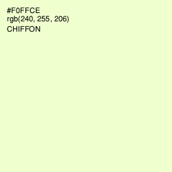 #F0FFCE - Chiffon Color Image