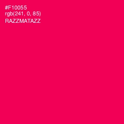 #F10055 - Razzmatazz Color Image