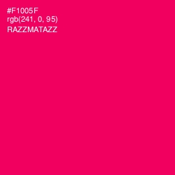 #F1005F - Razzmatazz Color Image