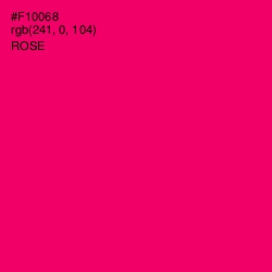 #F10068 - Rose Color Image