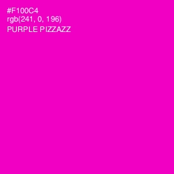 #F100C4 - Purple Pizzazz Color Image