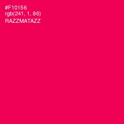 #F10156 - Razzmatazz Color Image