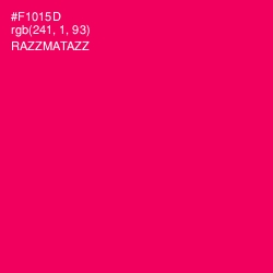 #F1015D - Razzmatazz Color Image