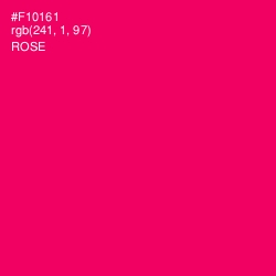 #F10161 - Rose Color Image