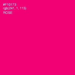 #F10173 - Rose Color Image