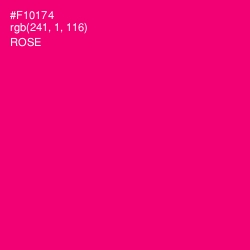 #F10174 - Rose Color Image