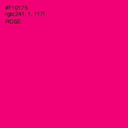 #F10175 - Rose Color Image