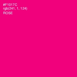 #F1017C - Rose Color Image