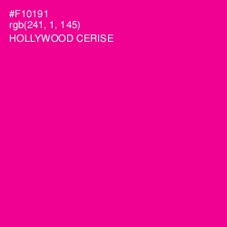 #F10191 - Hollywood Cerise Color Image