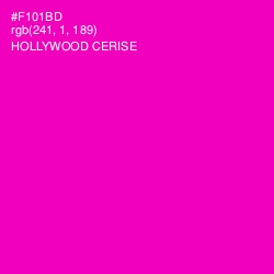 #F101BD - Hollywood Cerise Color Image