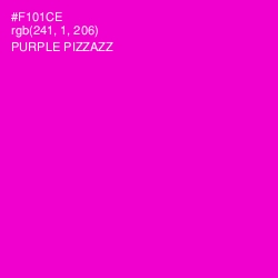 #F101CE - Purple Pizzazz Color Image