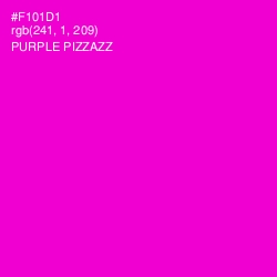 #F101D1 - Purple Pizzazz Color Image