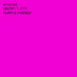 #F101D3 - Purple Pizzazz Color Image