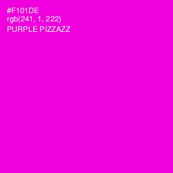 #F101DE - Purple Pizzazz Color Image