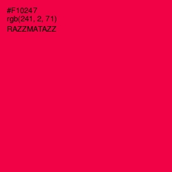 #F10247 - Razzmatazz Color Image