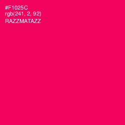 #F1025C - Razzmatazz Color Image
