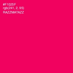 #F1025F - Razzmatazz Color Image