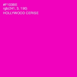 #F103BE - Hollywood Cerise Color Image