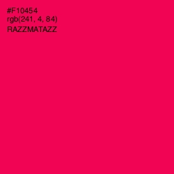 #F10454 - Razzmatazz Color Image