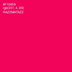 #F10459 - Razzmatazz Color Image