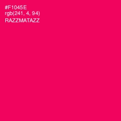 #F1045E - Razzmatazz Color Image