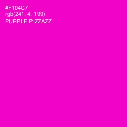 #F104C7 - Purple Pizzazz Color Image