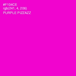 #F104CE - Purple Pizzazz Color Image