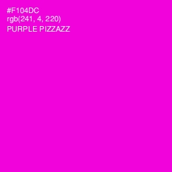 #F104DC - Purple Pizzazz Color Image