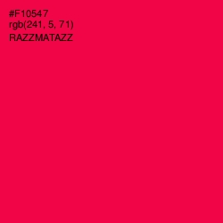 #F10547 - Razzmatazz Color Image