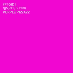 #F106D1 - Purple Pizzazz Color Image