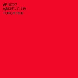 #F10727 - Torch Red Color Image