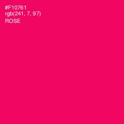 #F10761 - Rose Color Image